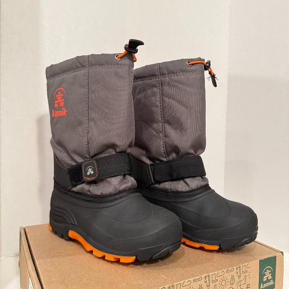 KAMIK "Rocket" Kids Snow Boots - Navy (Size 3 - Youth/Big Kids)